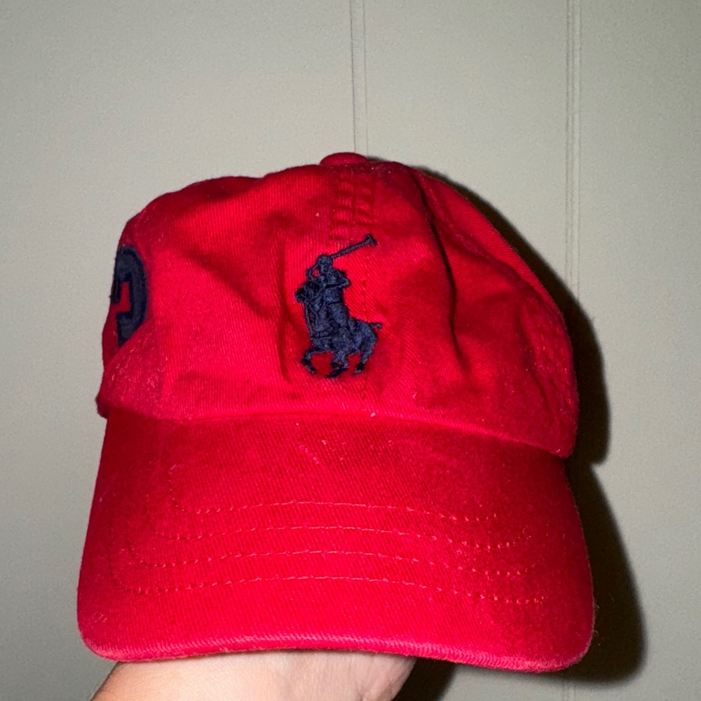 Ralph Lauren Red Kids Hat